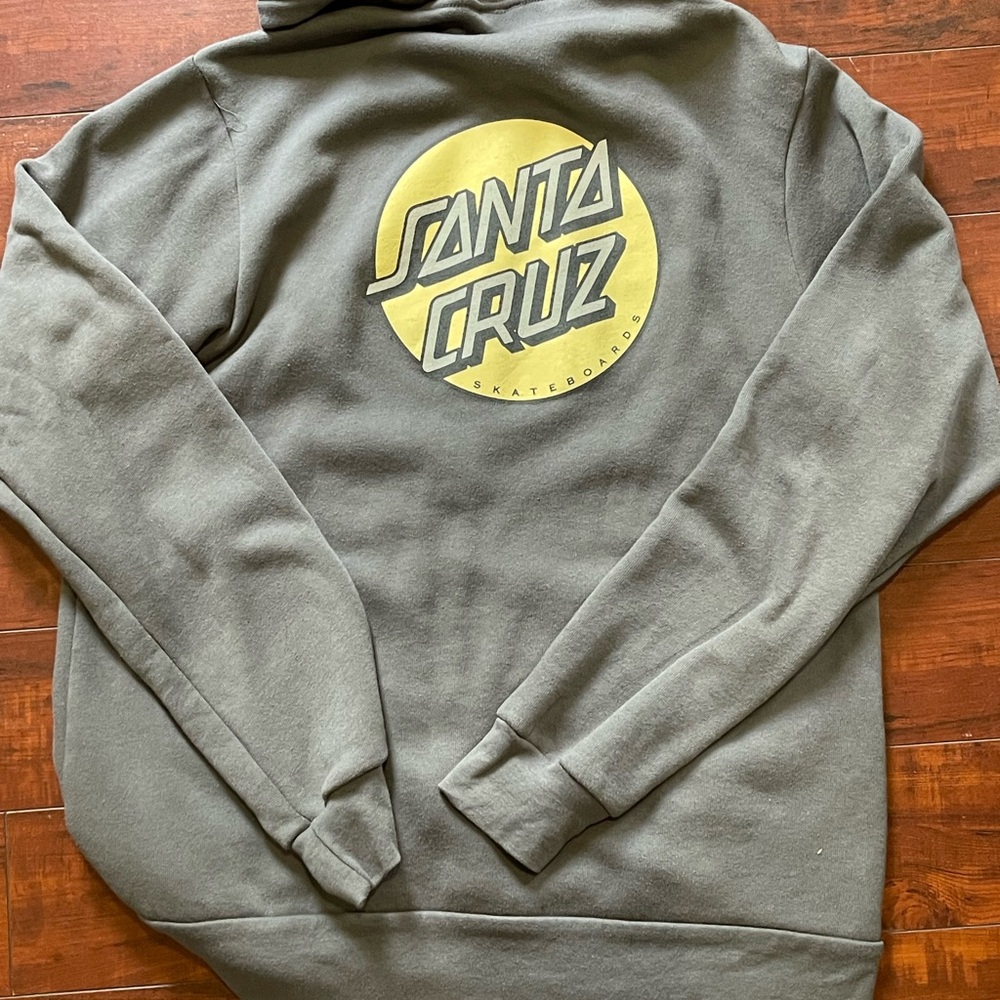Santa Cruz Skateboards Men's Gray Sweater